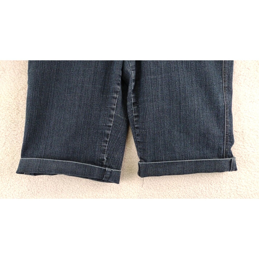 MIXXIT Womens Size 16 Blue‎ Denim Cuffed Capri Baggy Shorts - Picture 5 of 16